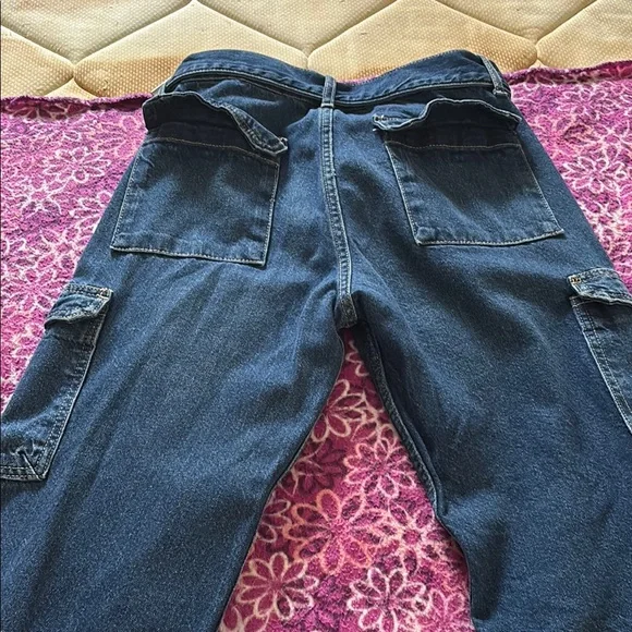 Zara Blue Flare & Wide Leg Jeans - Picture 3 of 3